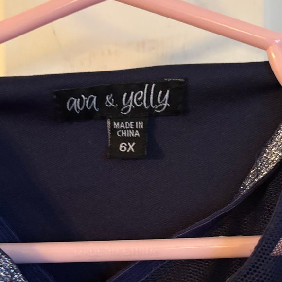 Elegant Navy Blue Kids Formal Dress - Picture 2 of 7